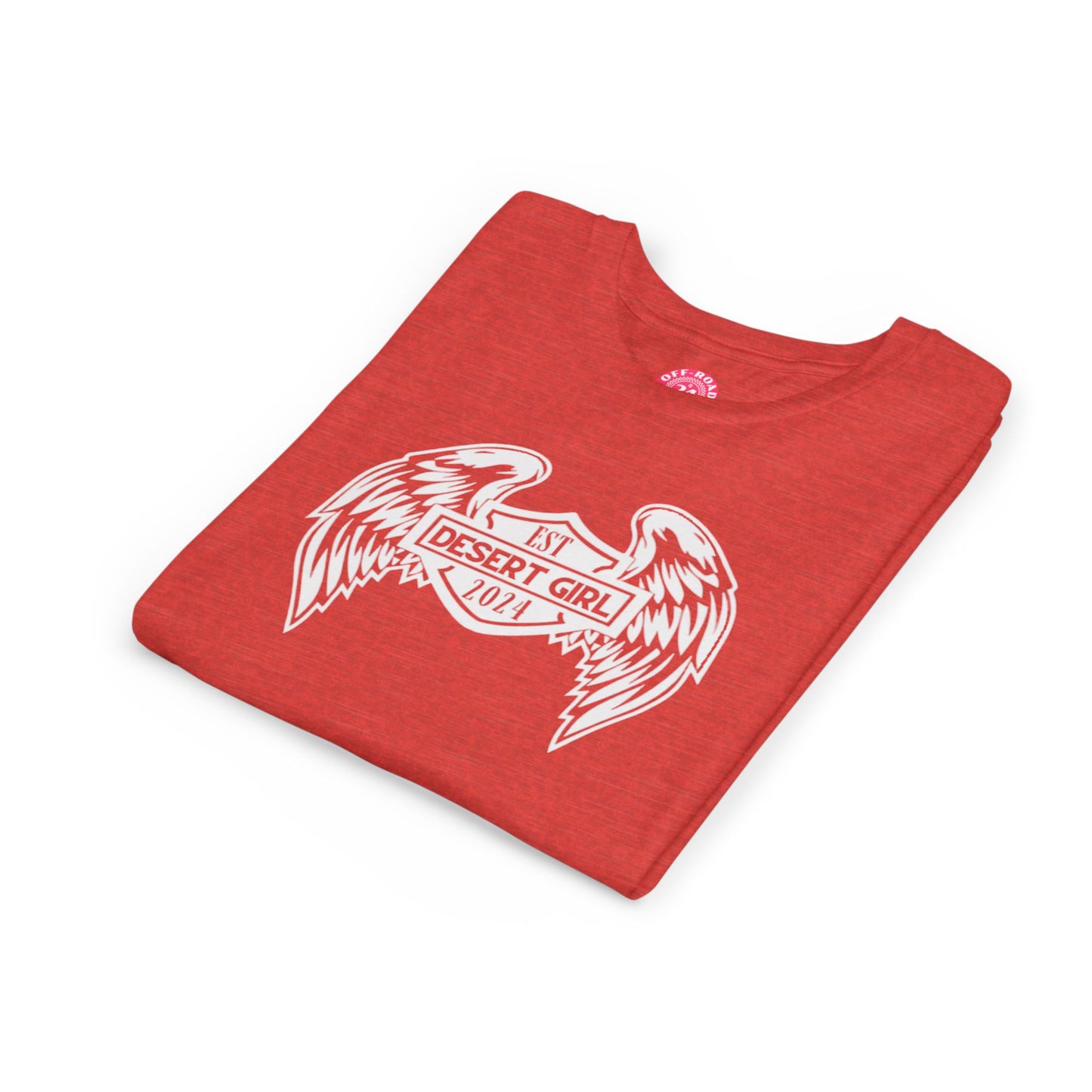Youth Desert Girl Wings Short Sleeve Tee