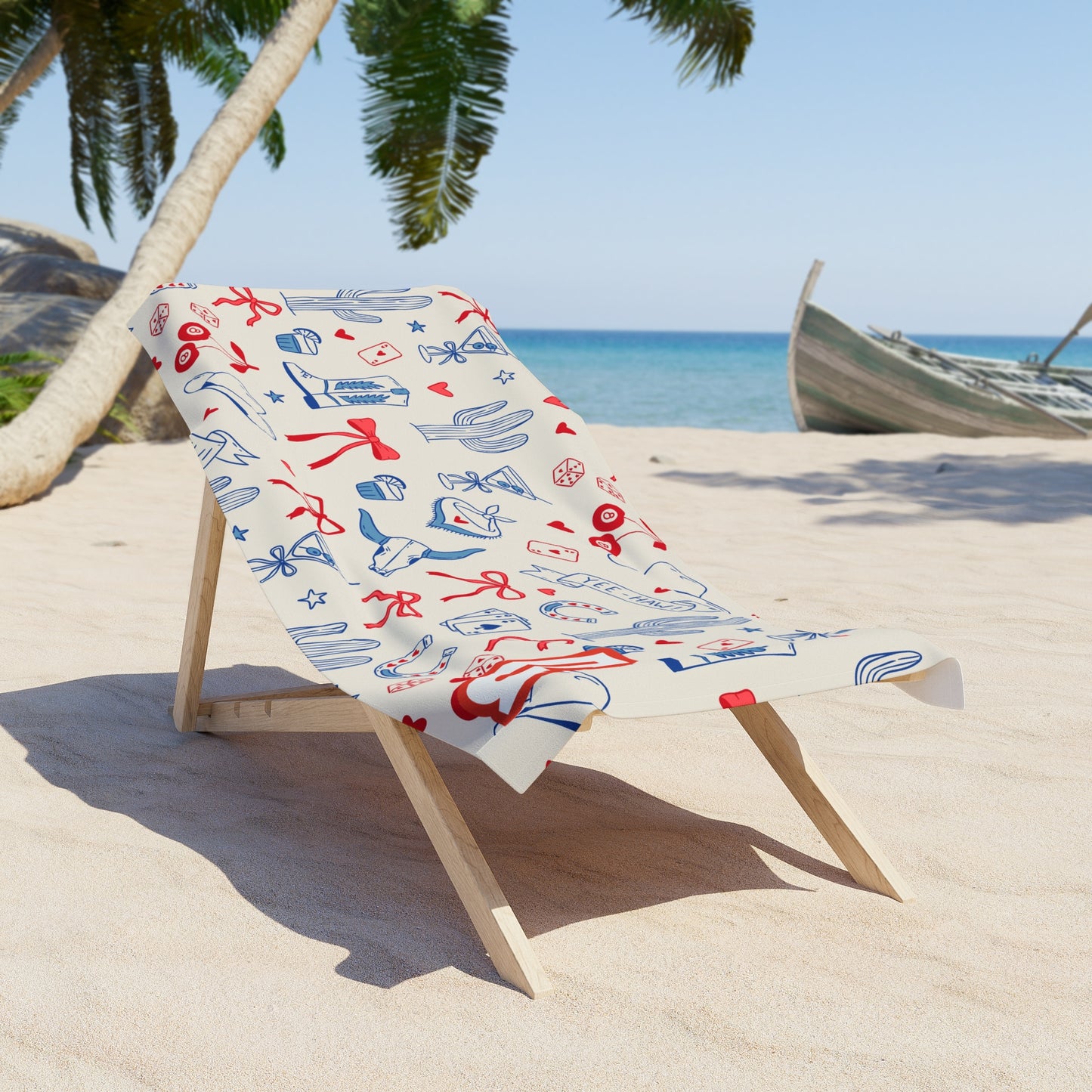 Lucky All American Cowgirl Desert Girl Beach Towel