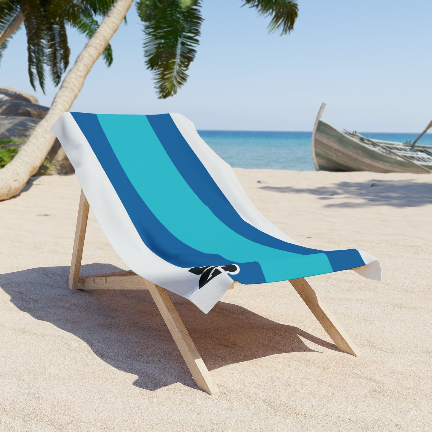Desert Girl Blue Teals Beach Towel