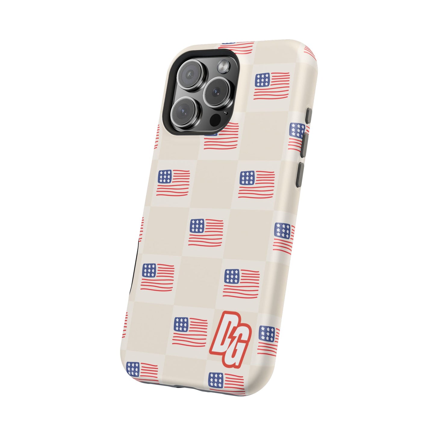 Checkered USA Tough Magnetic Cases