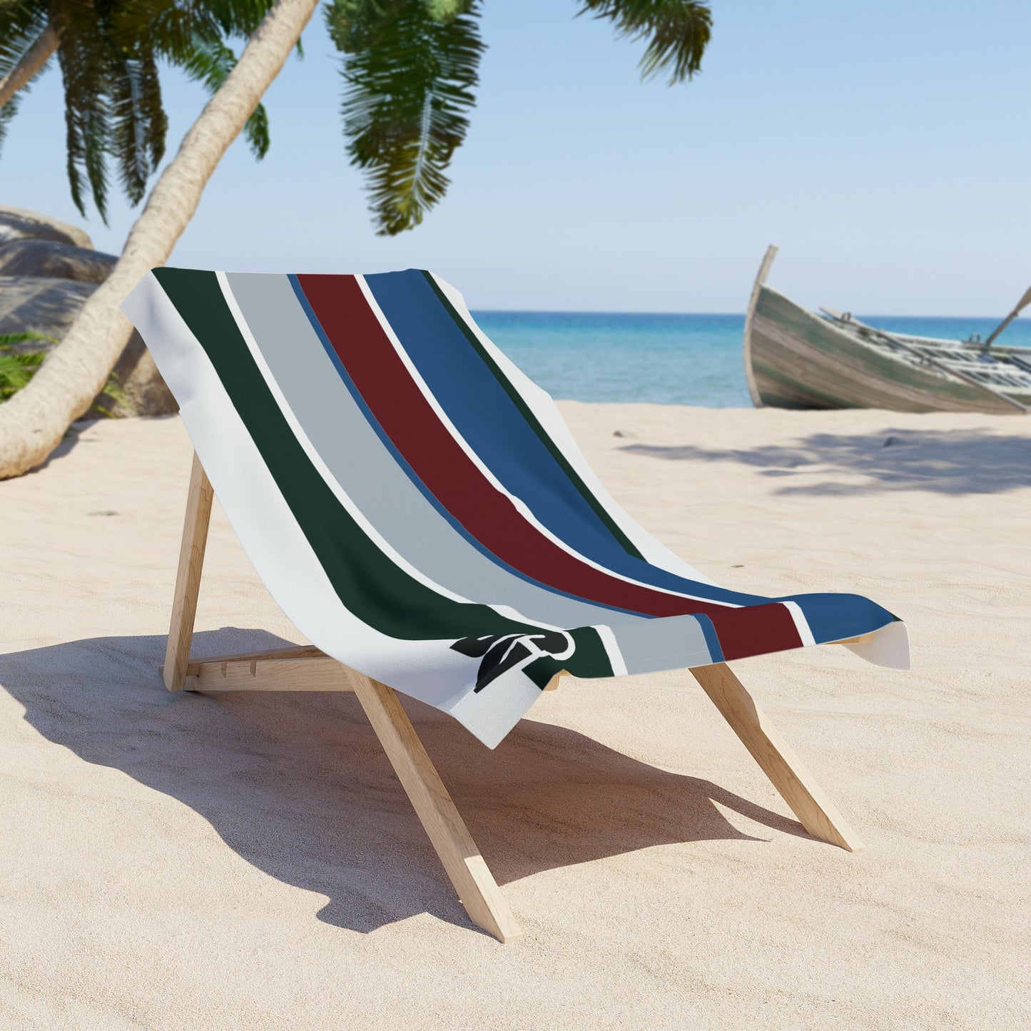 Desert Girl Stripes Beach Towel