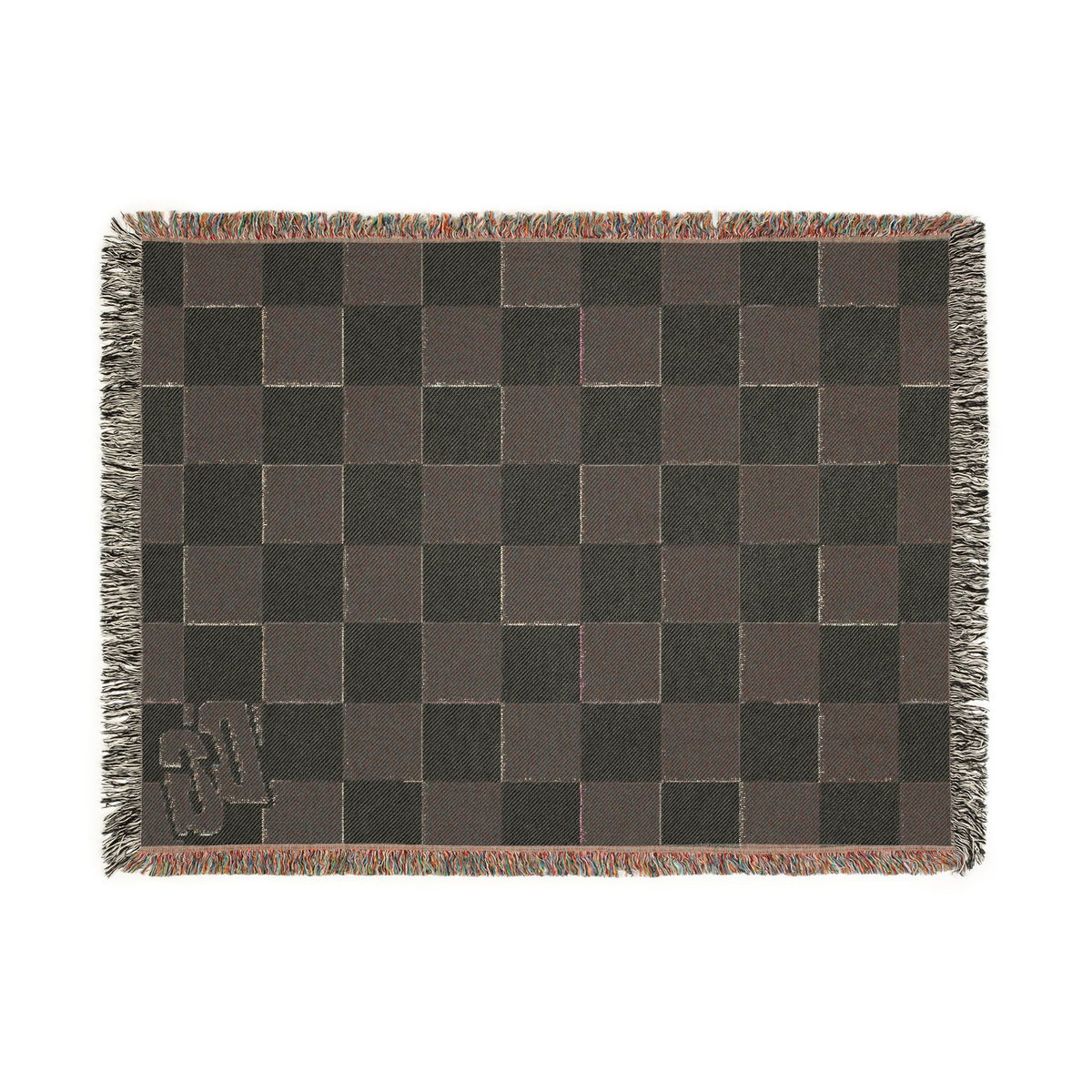 DESERTGIRL Woven Checkered Blanket
