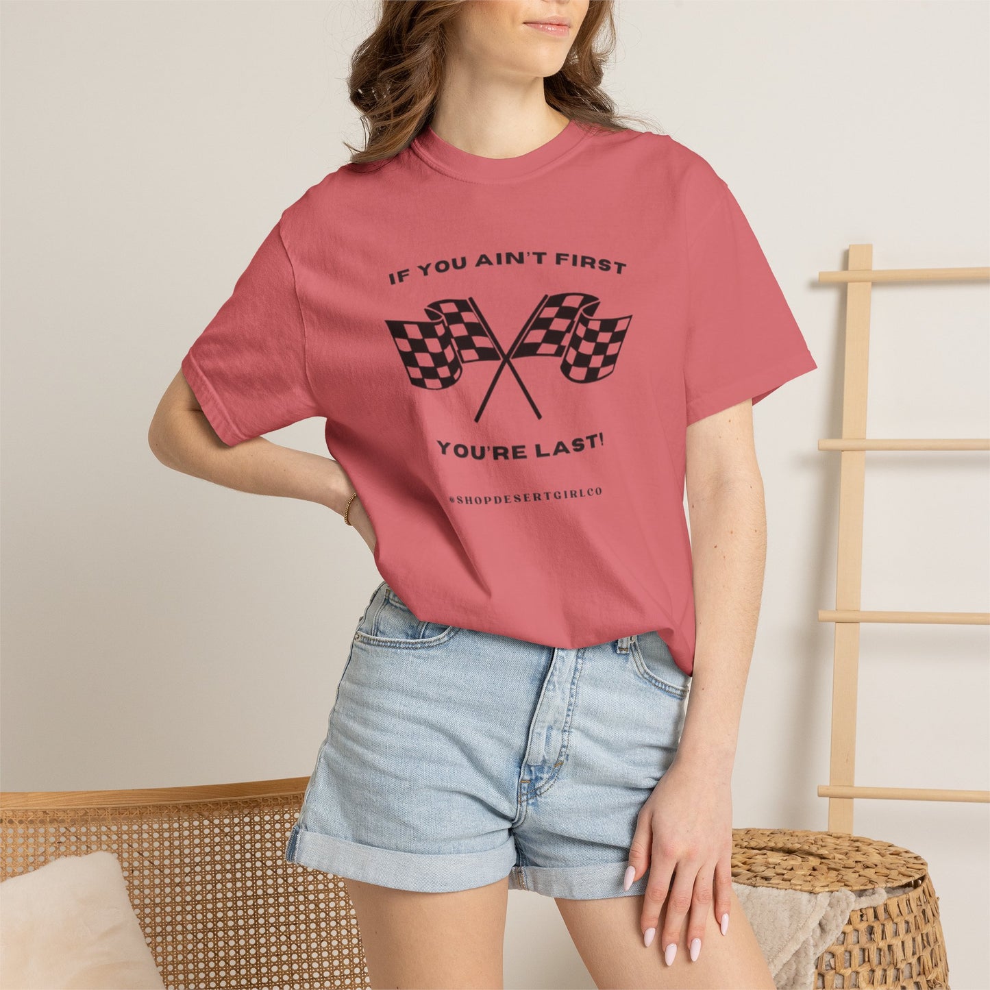 If You Ain't First 24 Comfort Colors Tee - BLACK