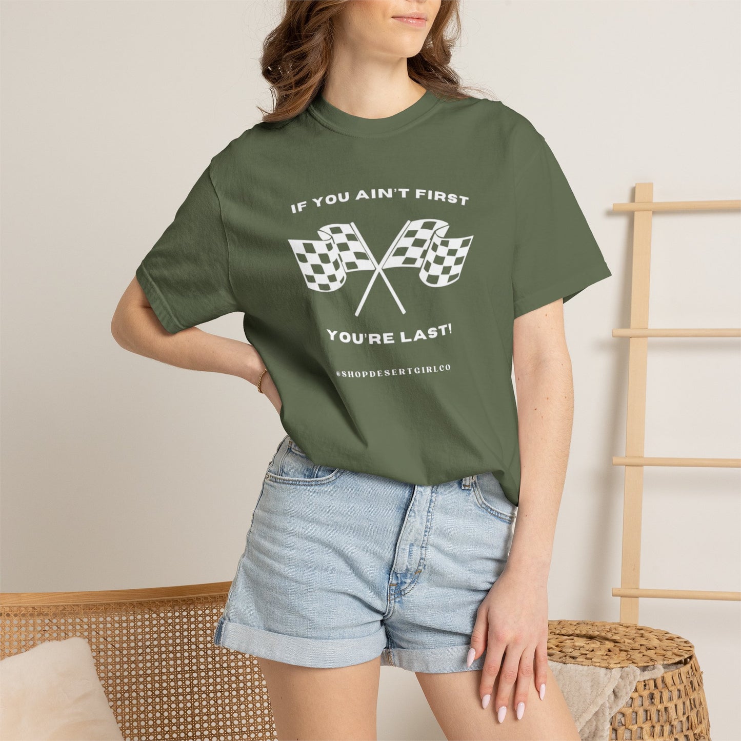 If You Ain't First 24 Comfort Colors Tee - WHITE