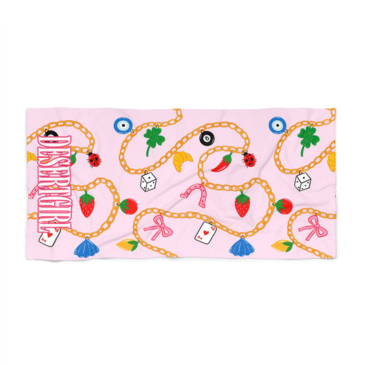 Lucky Charms Desert Girl Beach Towel
