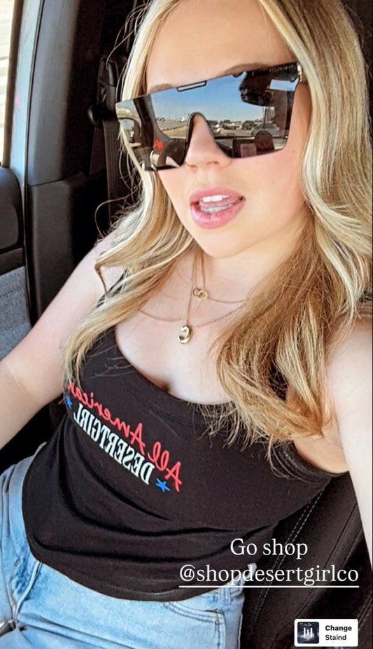All American Desert Girl Ribbed Cami Tank