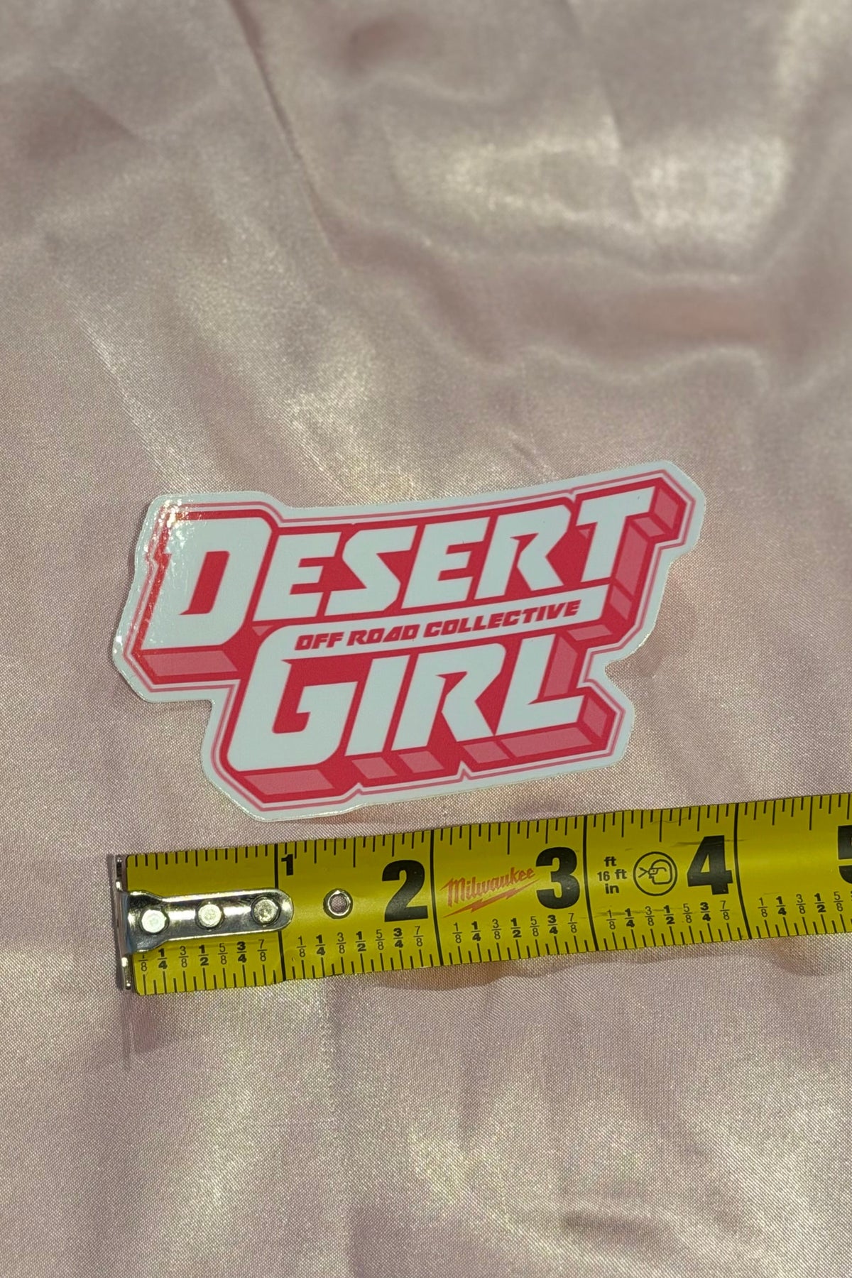 Desert Girl Powder Puff Sticker