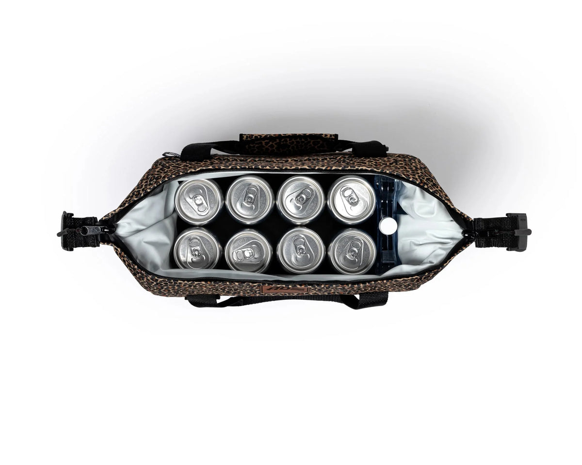 PREORDER DESERT GIRL x AO COOLERS B&W CHECKERED CAN COOLER BAG - USA + WOMEN MADE