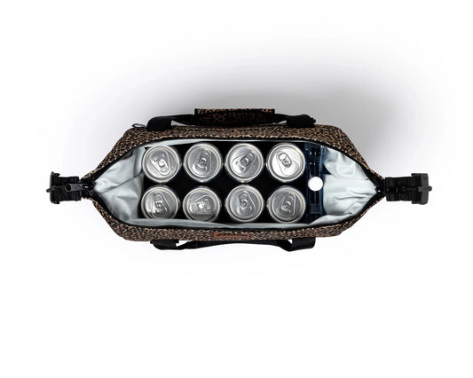 PREORDER DESERT GIRL x AO COOLERS B&W CHECKERED CAN COOLER BAG - USA + WOMEN MADE