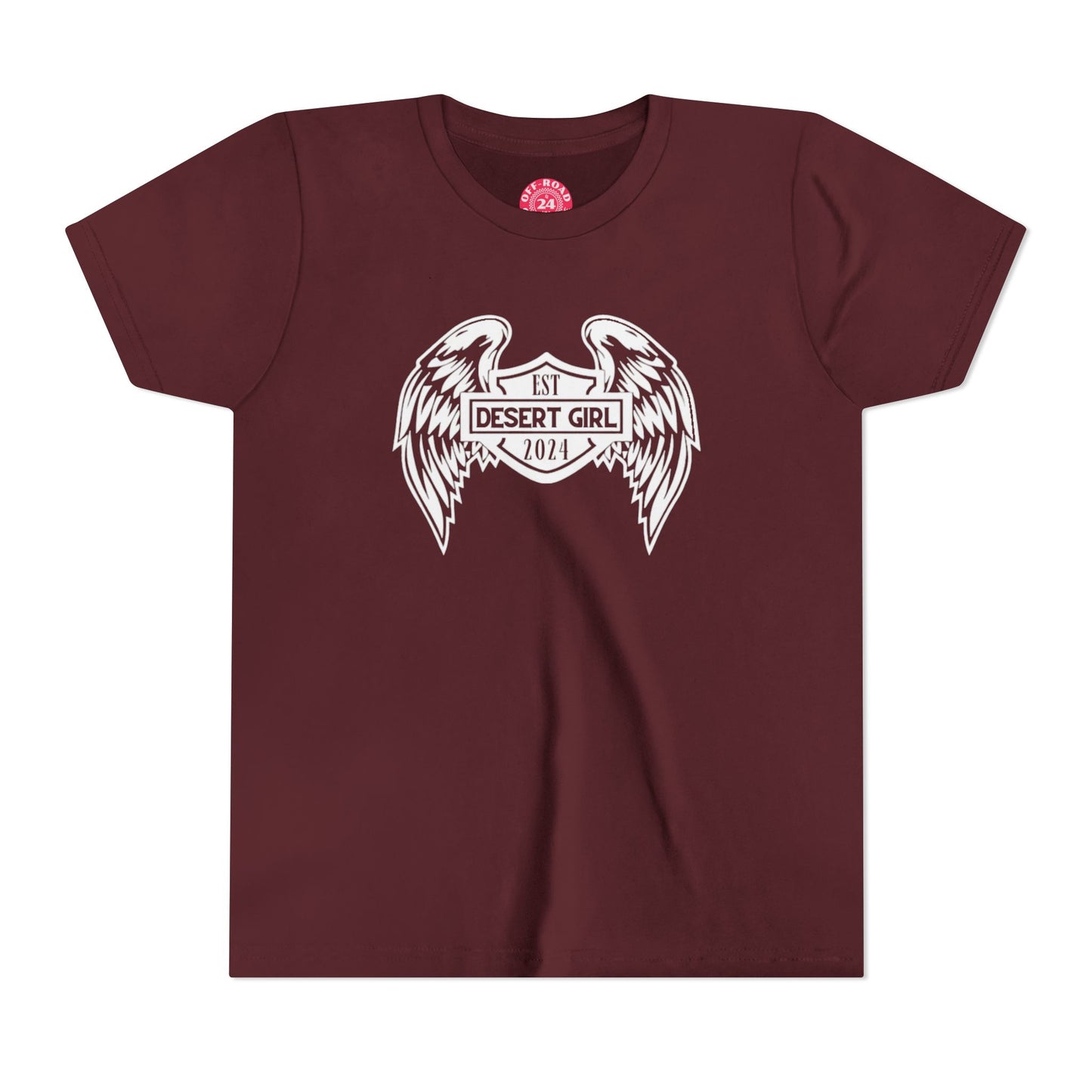 Youth Desert Girl Wings Short Sleeve Tee