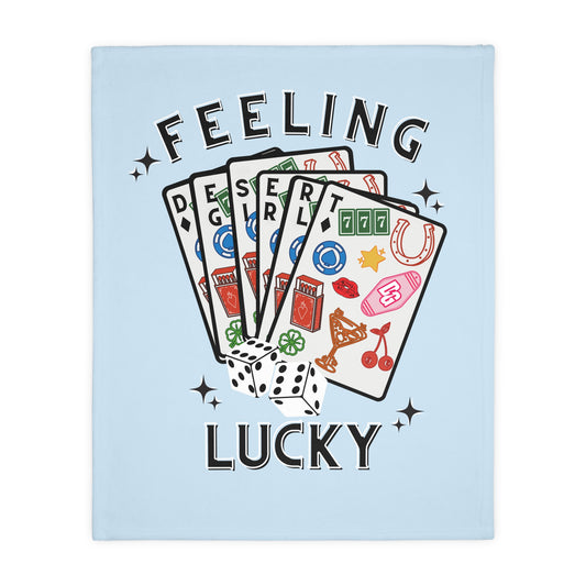 Feelin' Lucky Fuzzy Blanket ( Double Sided )