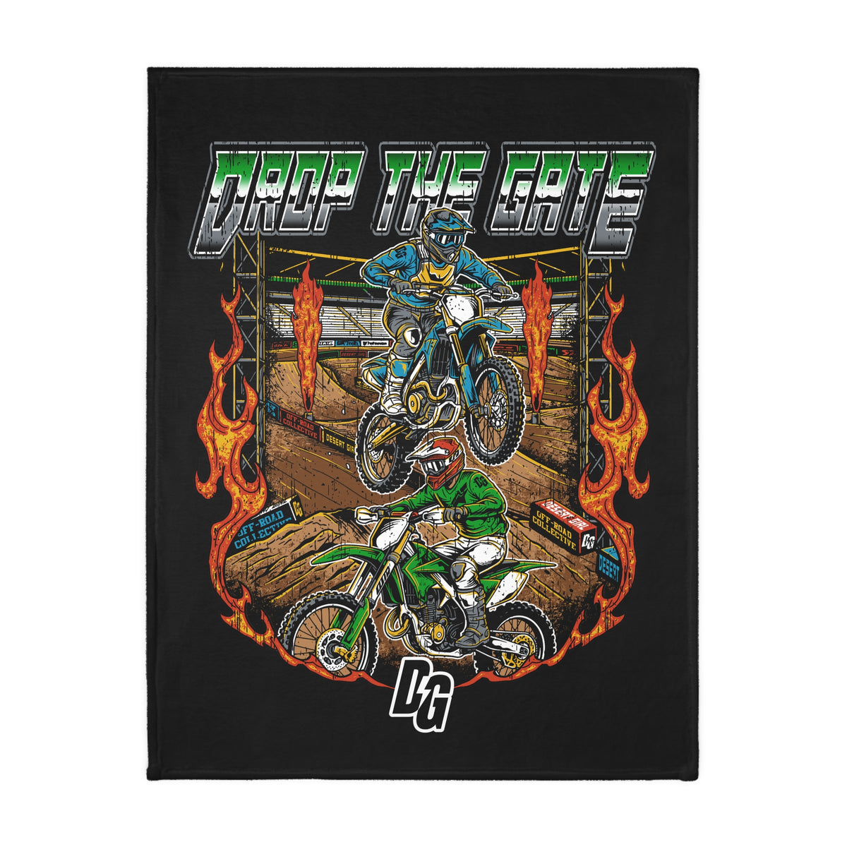 Drop The Gate DG Fuzzy Blanket ( Double Sided )