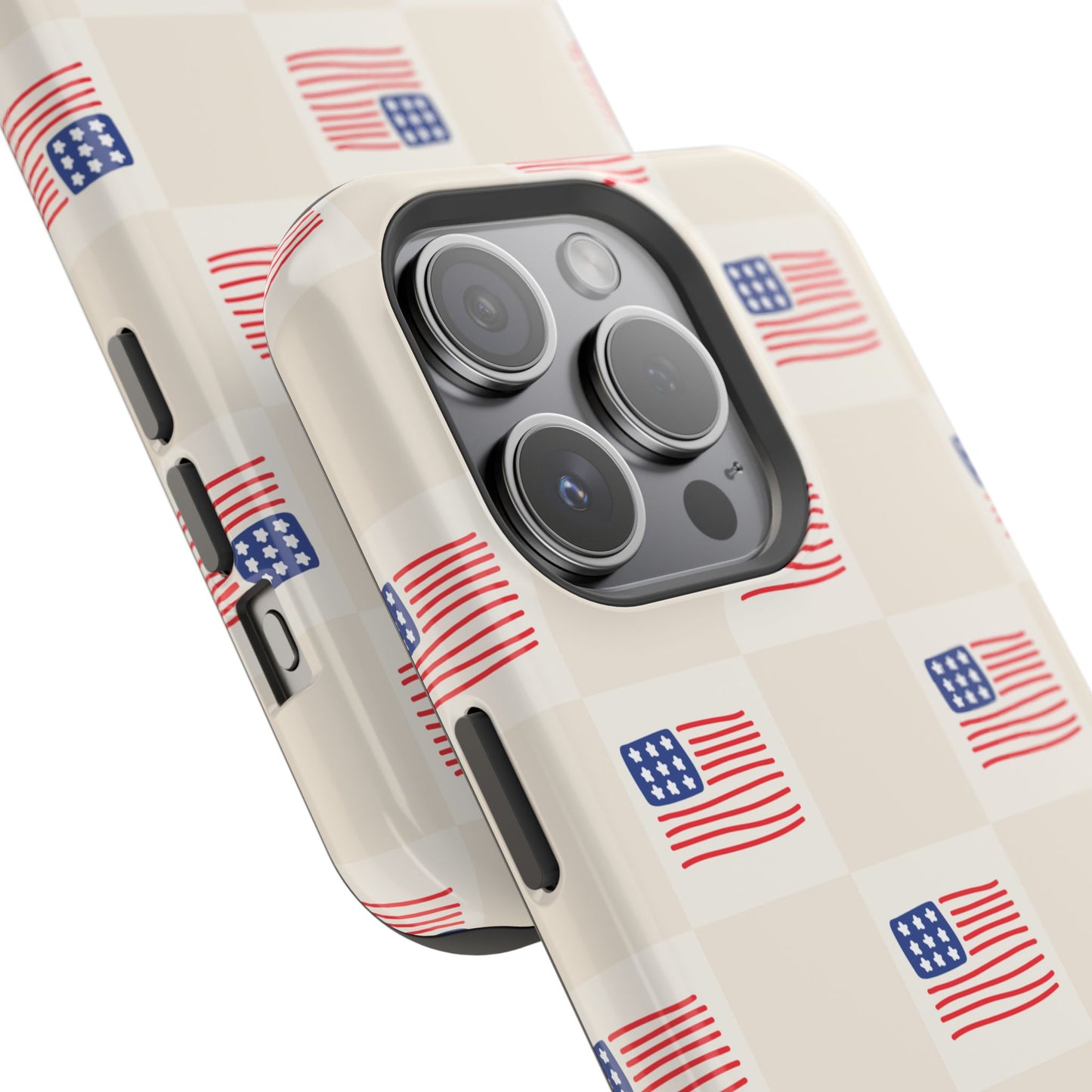 Checkered USA Tough Magnetic Cases