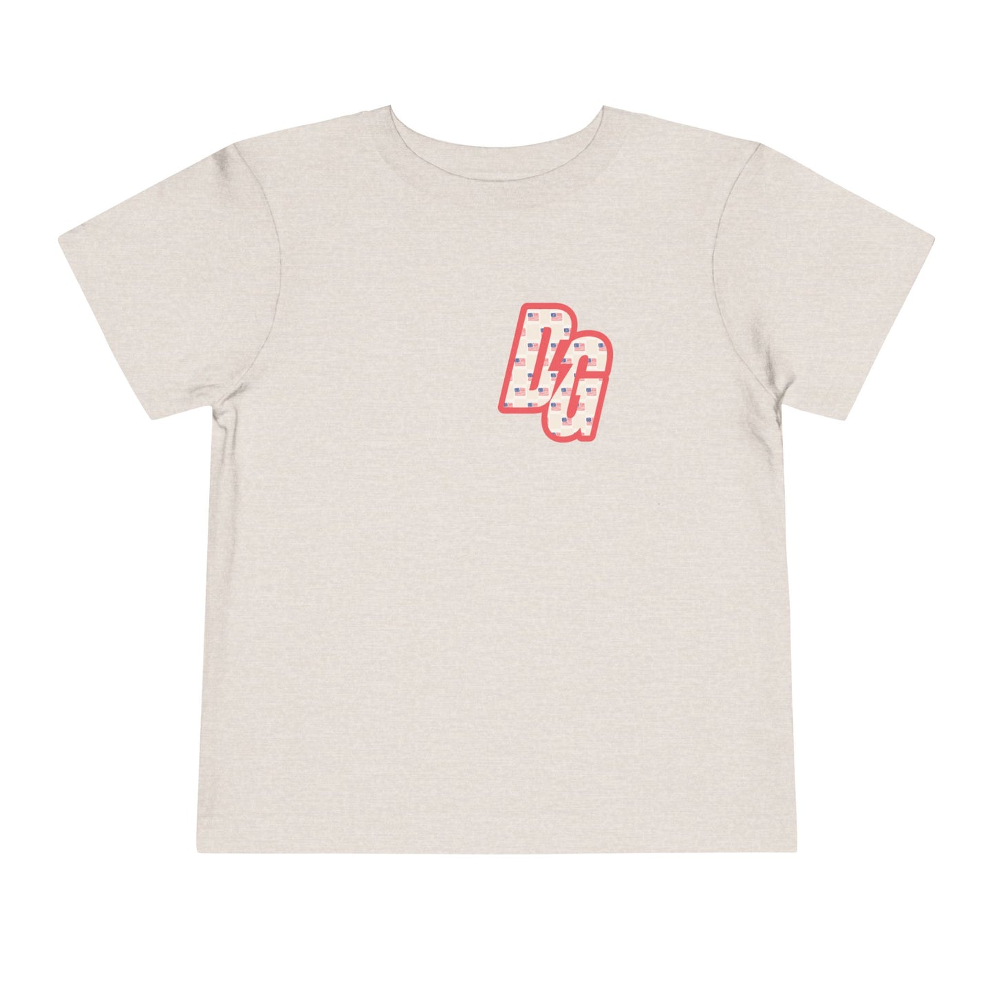Toddler Checkered USA DG Short Sleeve Tee