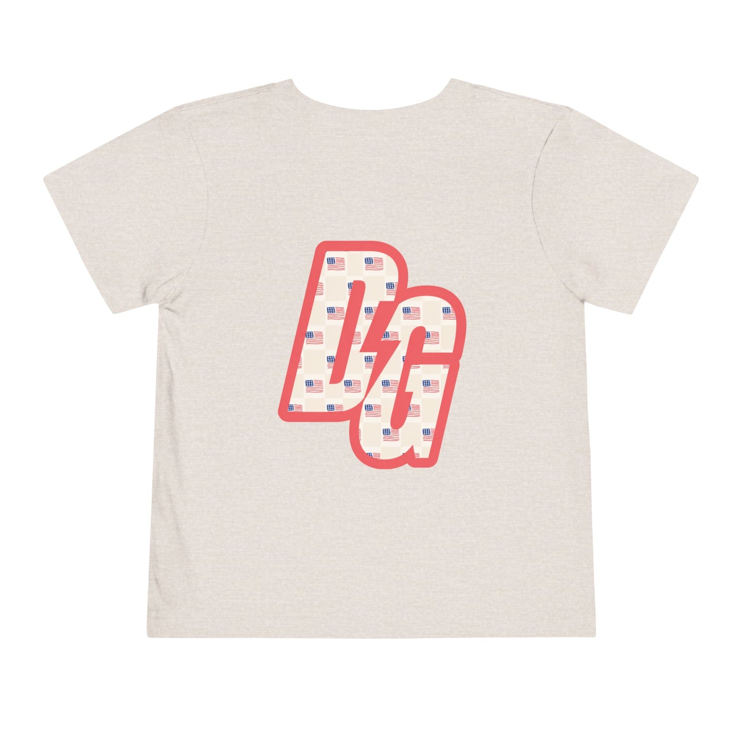 Toddler Checkered USA DG Short Sleeve Tee