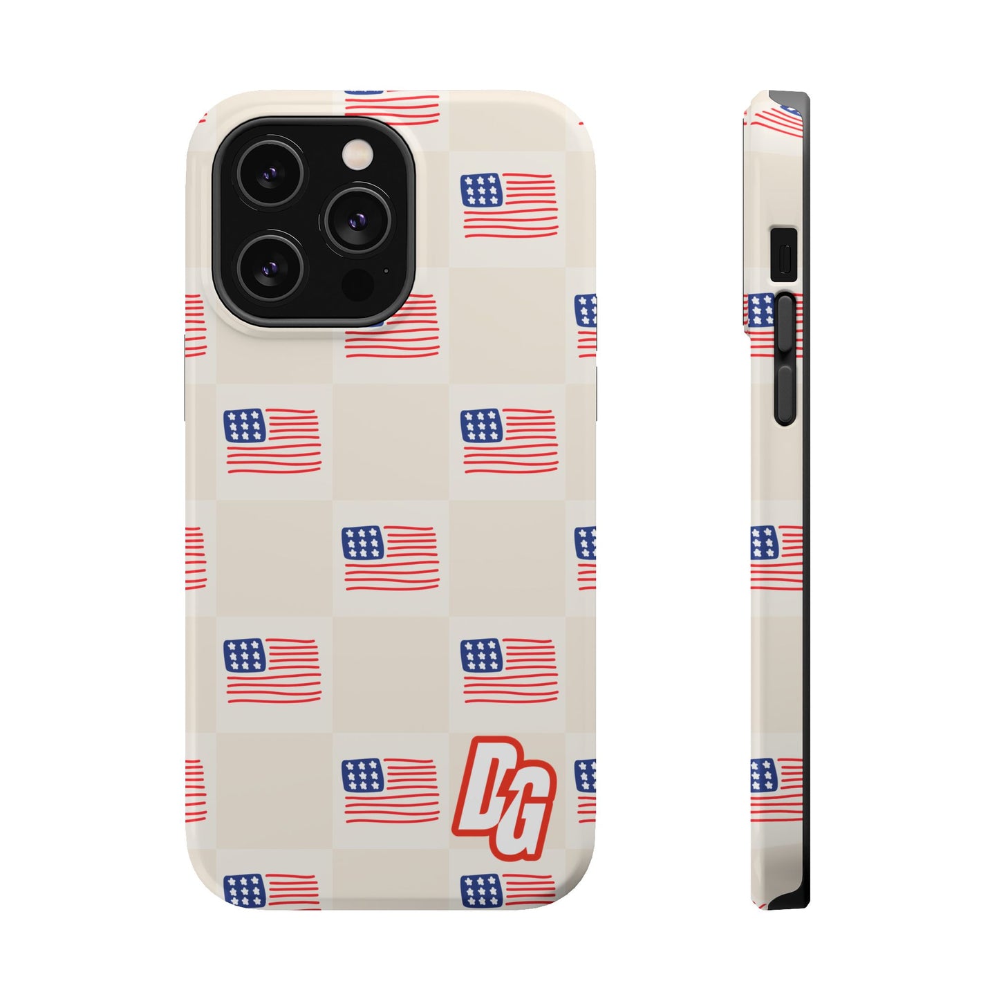 Checkered USA Tough Magnetic Cases