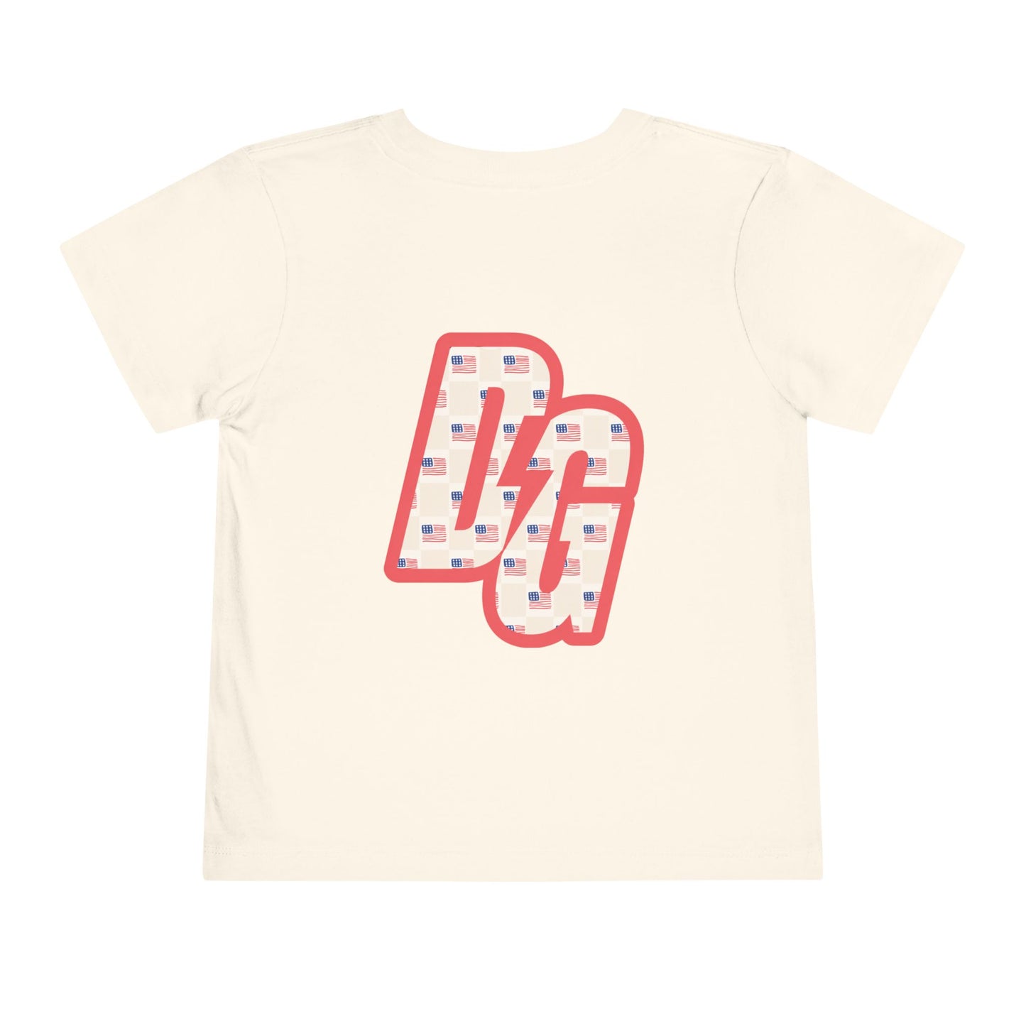 Toddler Checkered USA DG Short Sleeve Tee