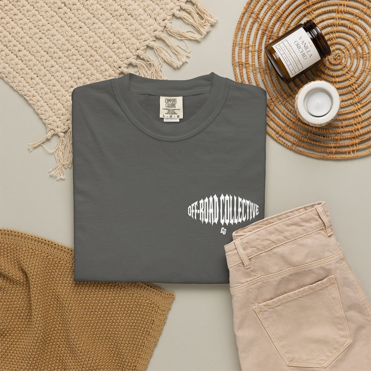 Off-Road Collective Metal Wrap Comfort Colors Tee - WHITE