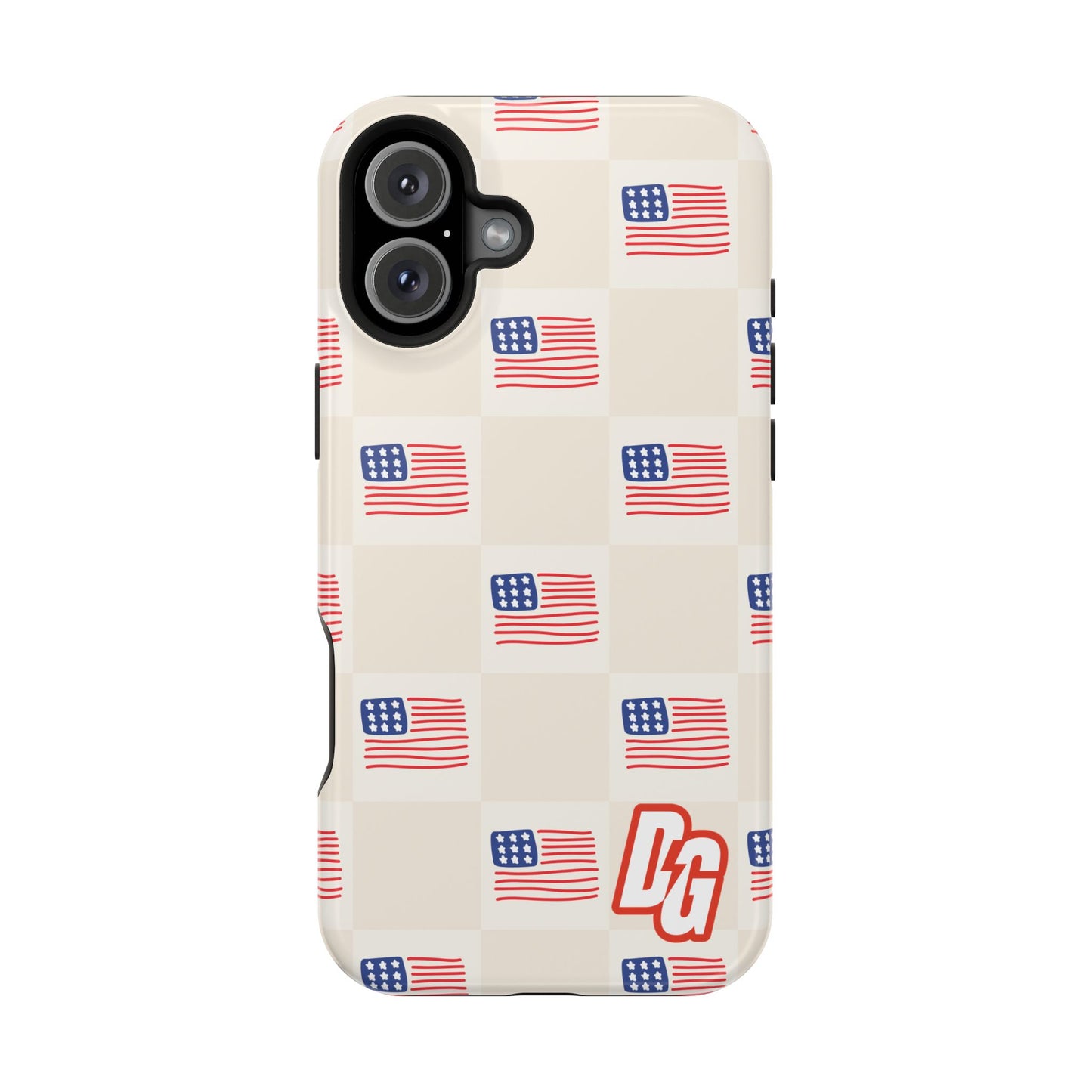 Checkered USA Tough Magnetic Cases