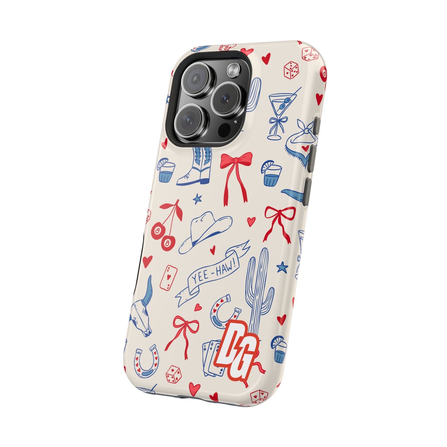 Lucky Cowgirl USA Tough Magnetic Cases