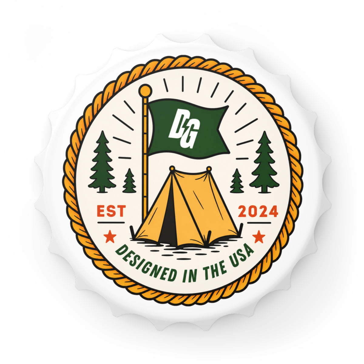 Camp Desert Girl Cap Bottle Opener