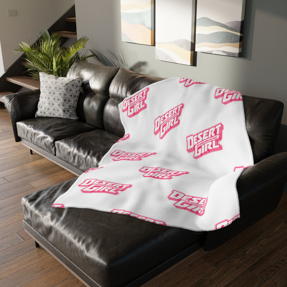 Desert Girl Off-Road Collective Fuzzy Blanket ( Double Sided )