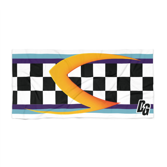 Desert Girl Colored Arc Checkered Beach Towel