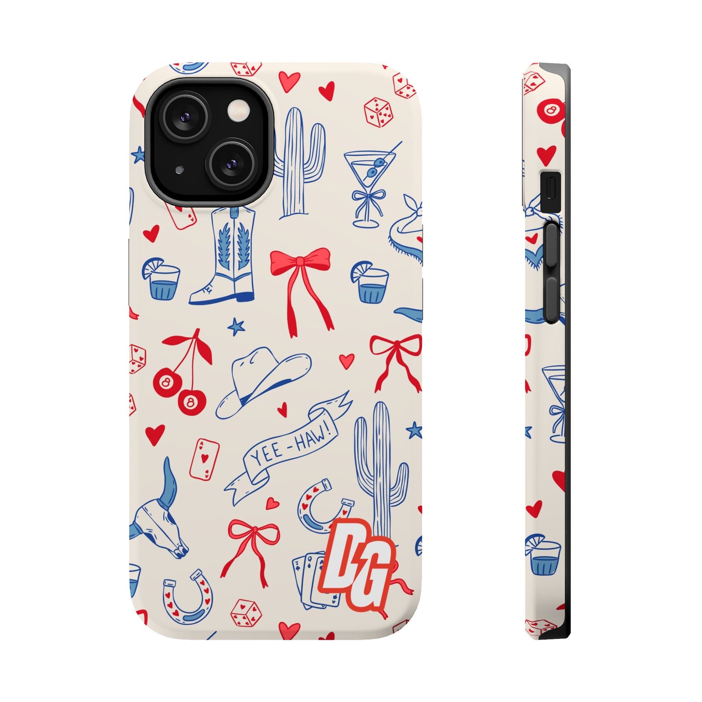 Lucky Cowgirl USA Tough Magnetic Cases