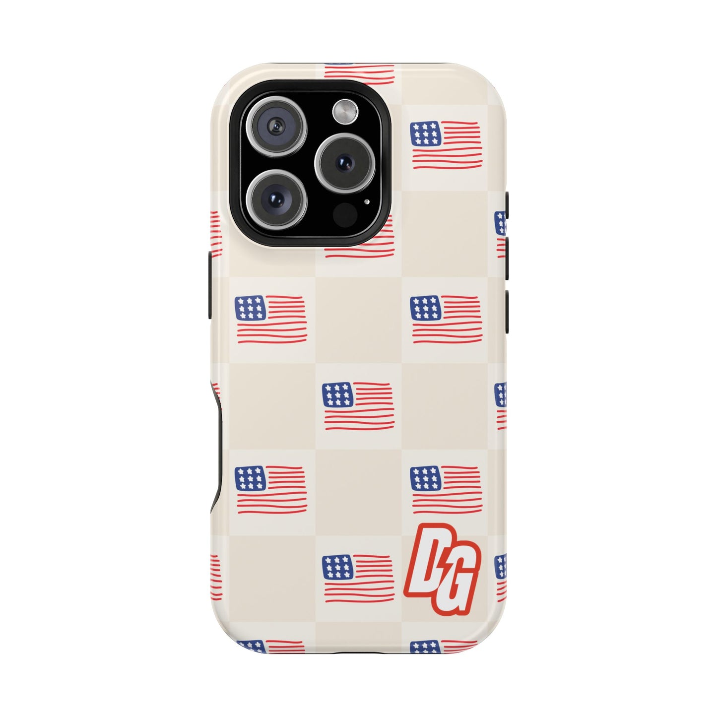 Checkered USA Tough Magnetic Cases