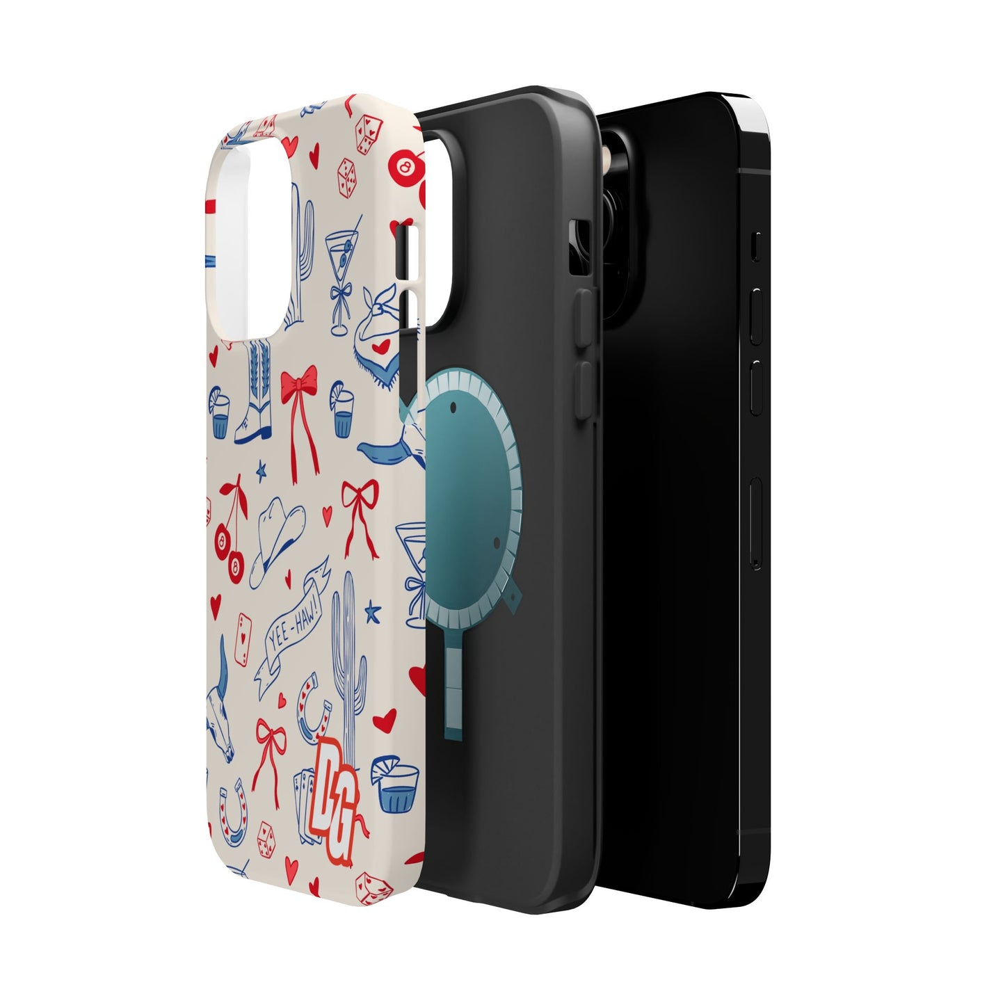Lucky Cowgirl USA Tough Magnetic Cases