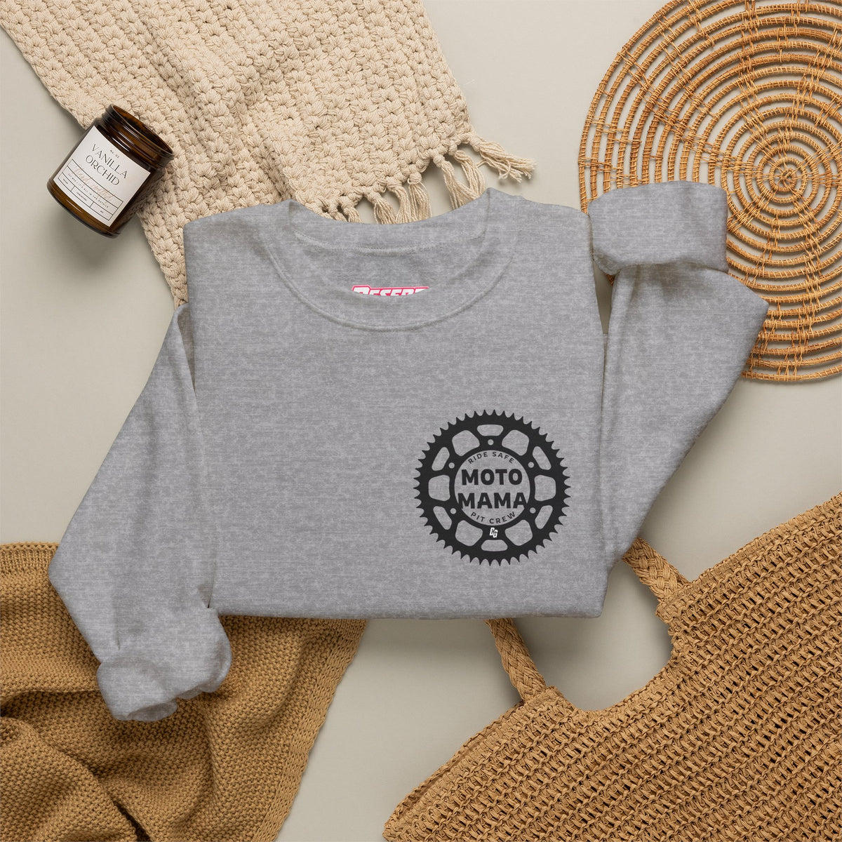 Moto Mama Ride Safe Crewneck