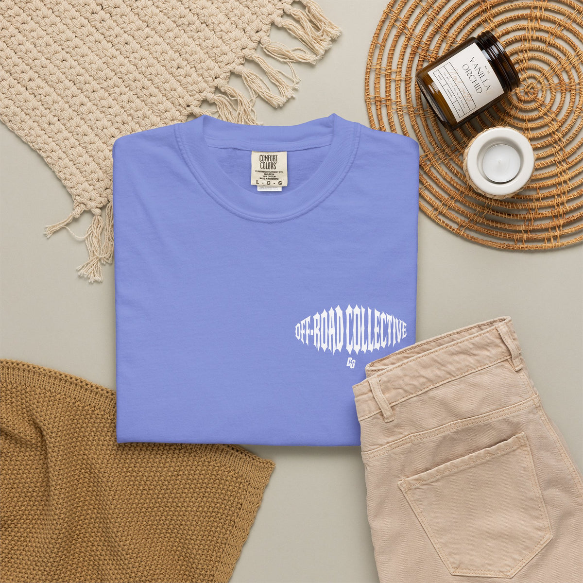 Off-Road Collective Metal Wrap Comfort Colors Tee - WHITE