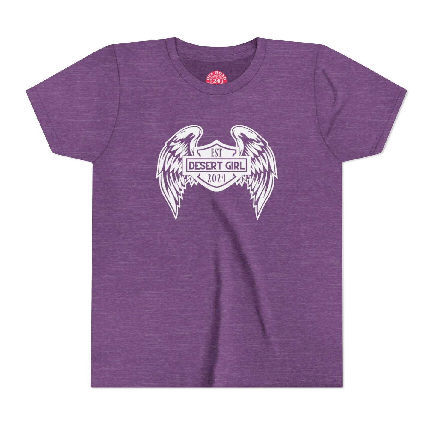 Youth Desert Girl Wings Short Sleeve Tee
