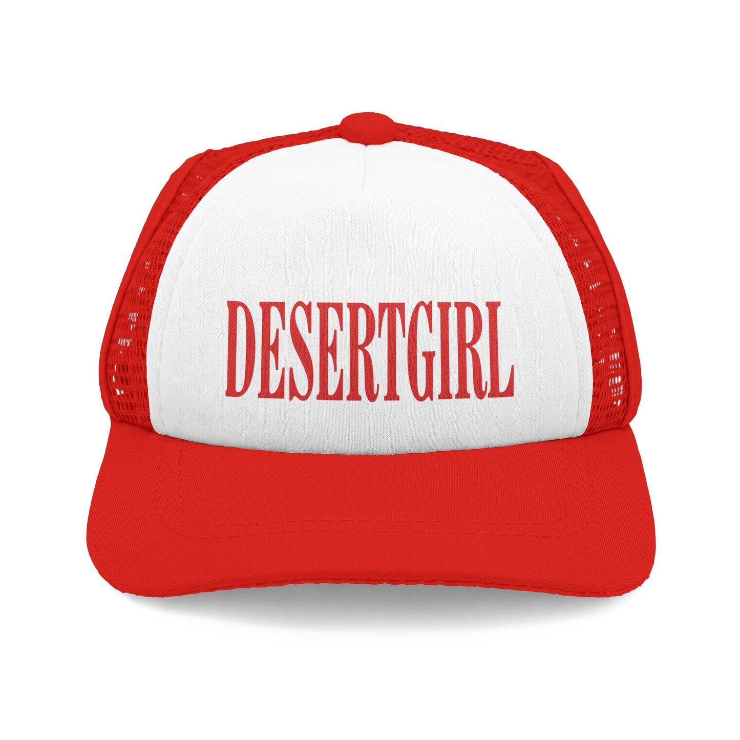 Pet Desert Girl RED Foam Trucker Hat