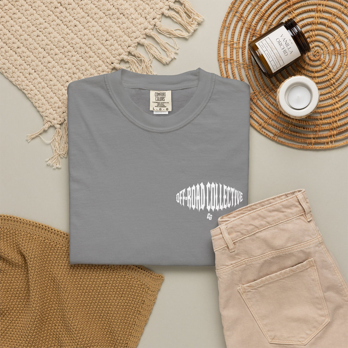 Off-Road Collective Metal Wrap Comfort Colors Tee - WHITE