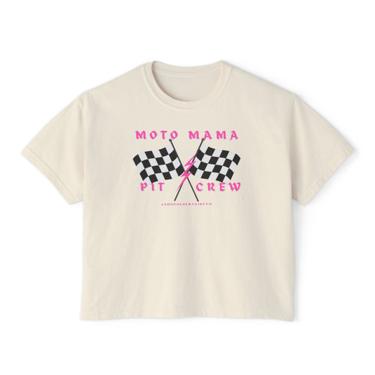 MOTO MAMA PIT CREW - BOXY TEE