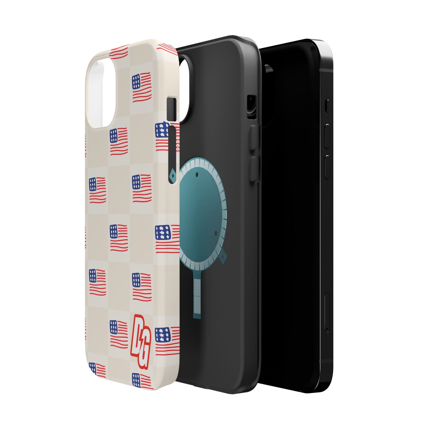 Checkered USA Tough Magnetic Cases