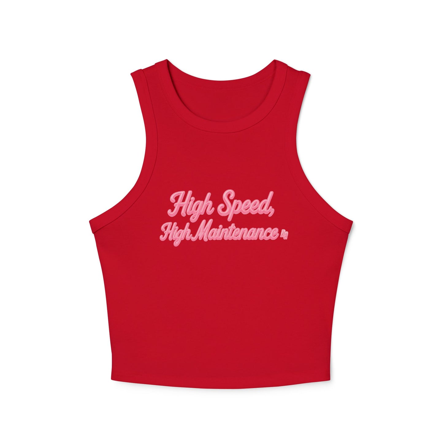 High Speed, High Maintenance Rib Racer Tank - BUBBLEGUM