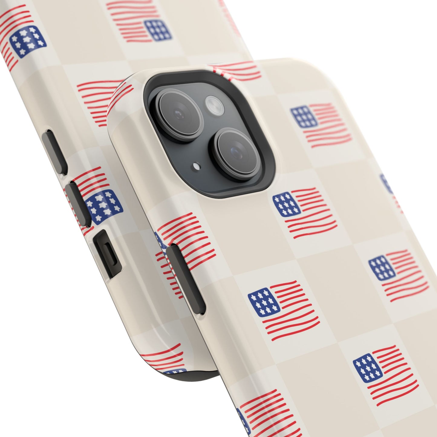 Checkered USA Tough Magnetic Cases