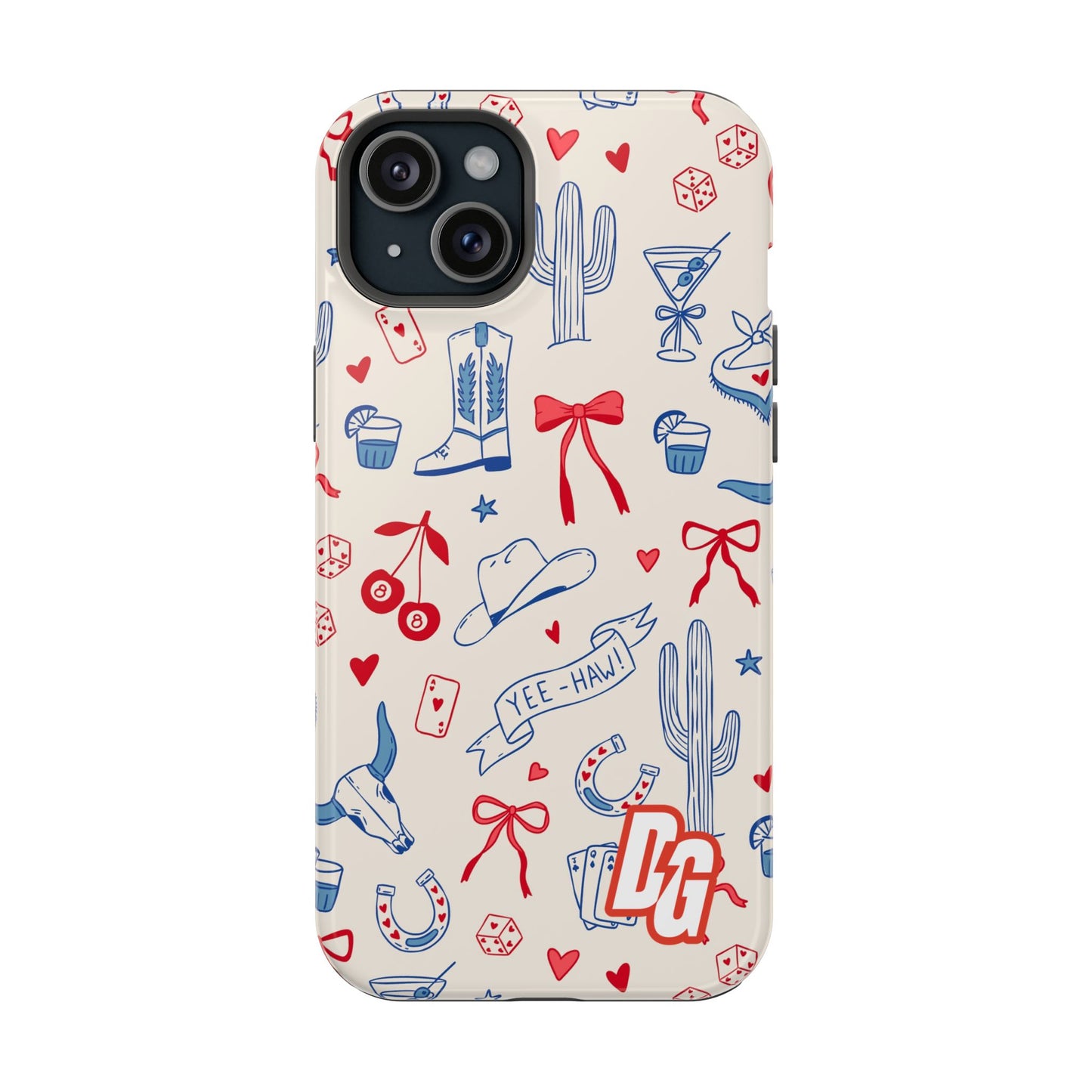 Lucky Cowgirl USA Tough Magnetic Cases