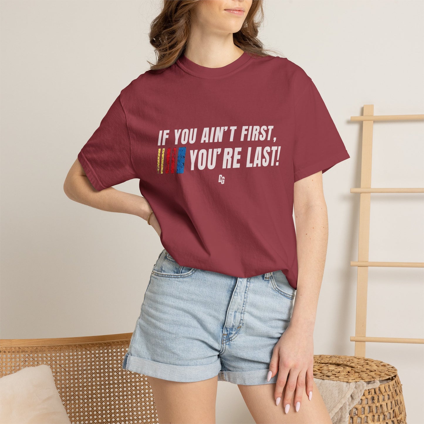 If You Ain't First 25 Comfort Colors Tee - BLACK