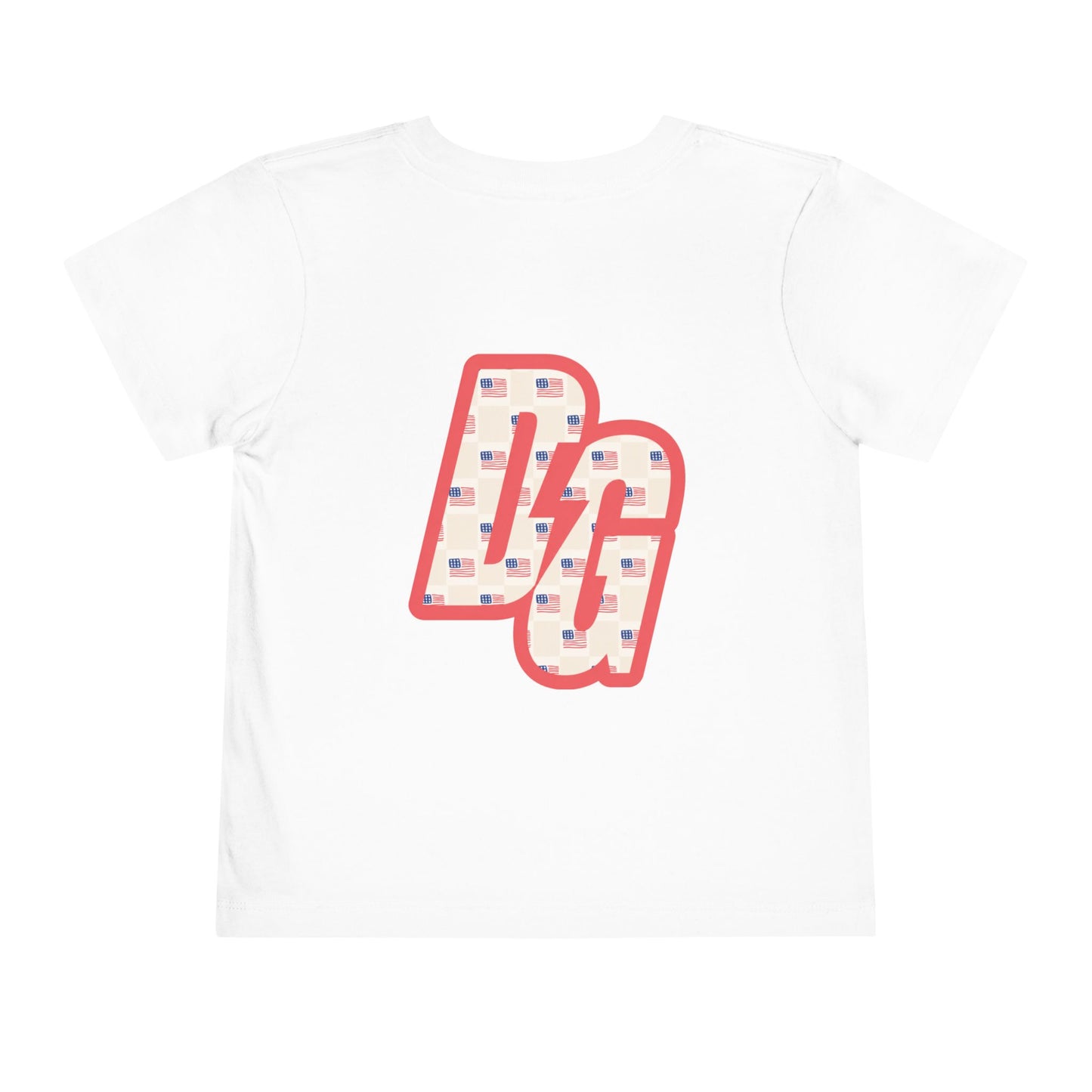 Toddler Checkered USA DG Short Sleeve Tee