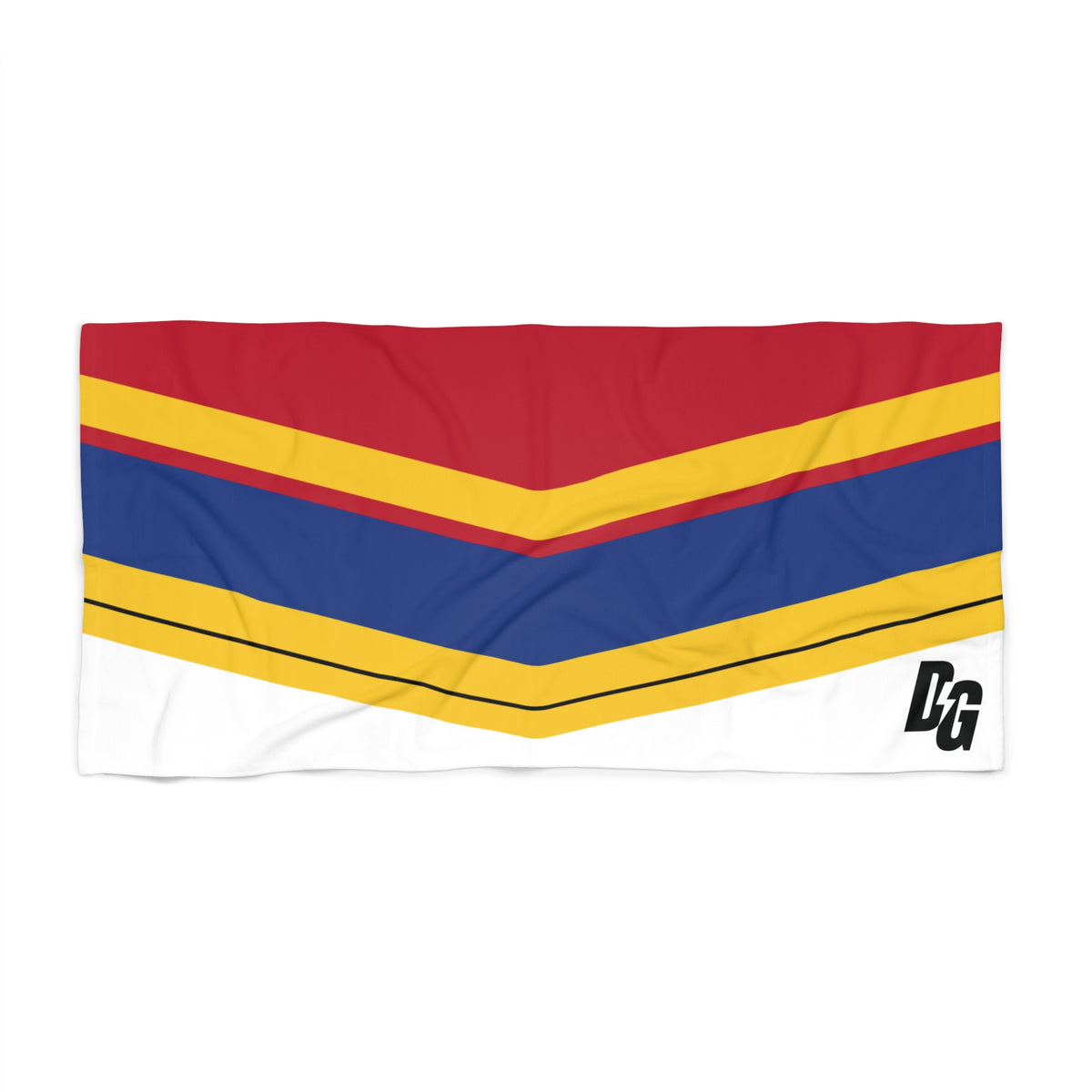 Desert Girl Red Yellow Blue Beach Towel