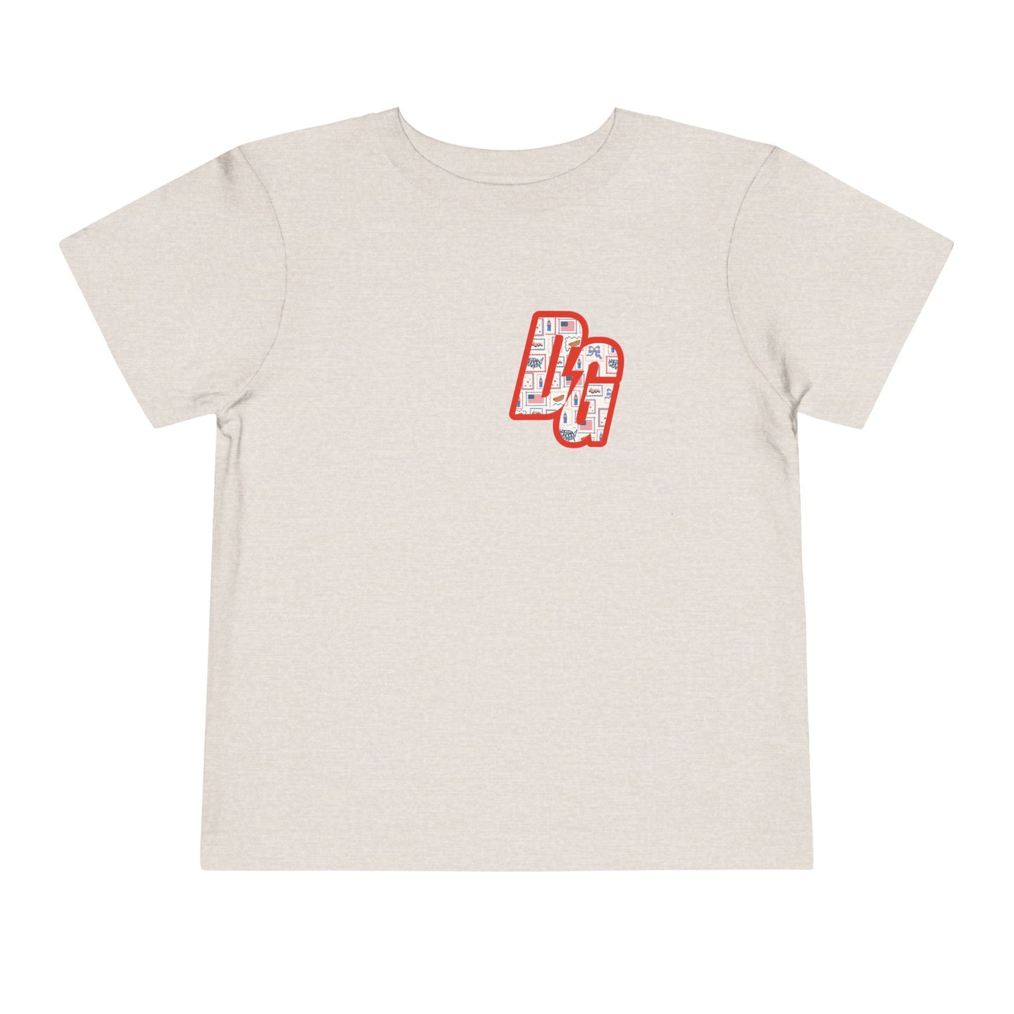Toddler Postcard USA DG Short Sleeve Tee