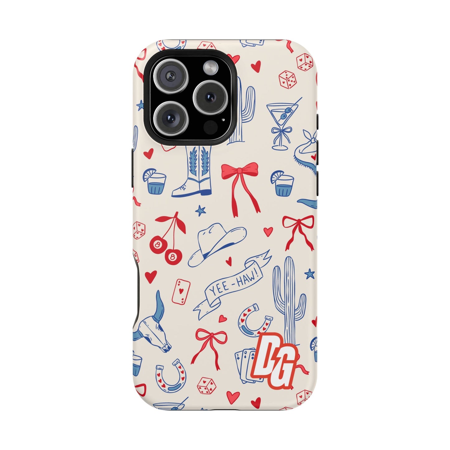 Lucky Cowgirl USA Tough Magnetic Cases