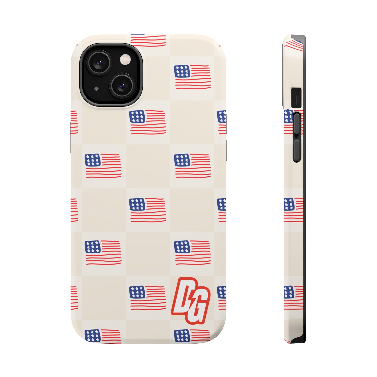 Checkered USA Tough Magnetic Cases