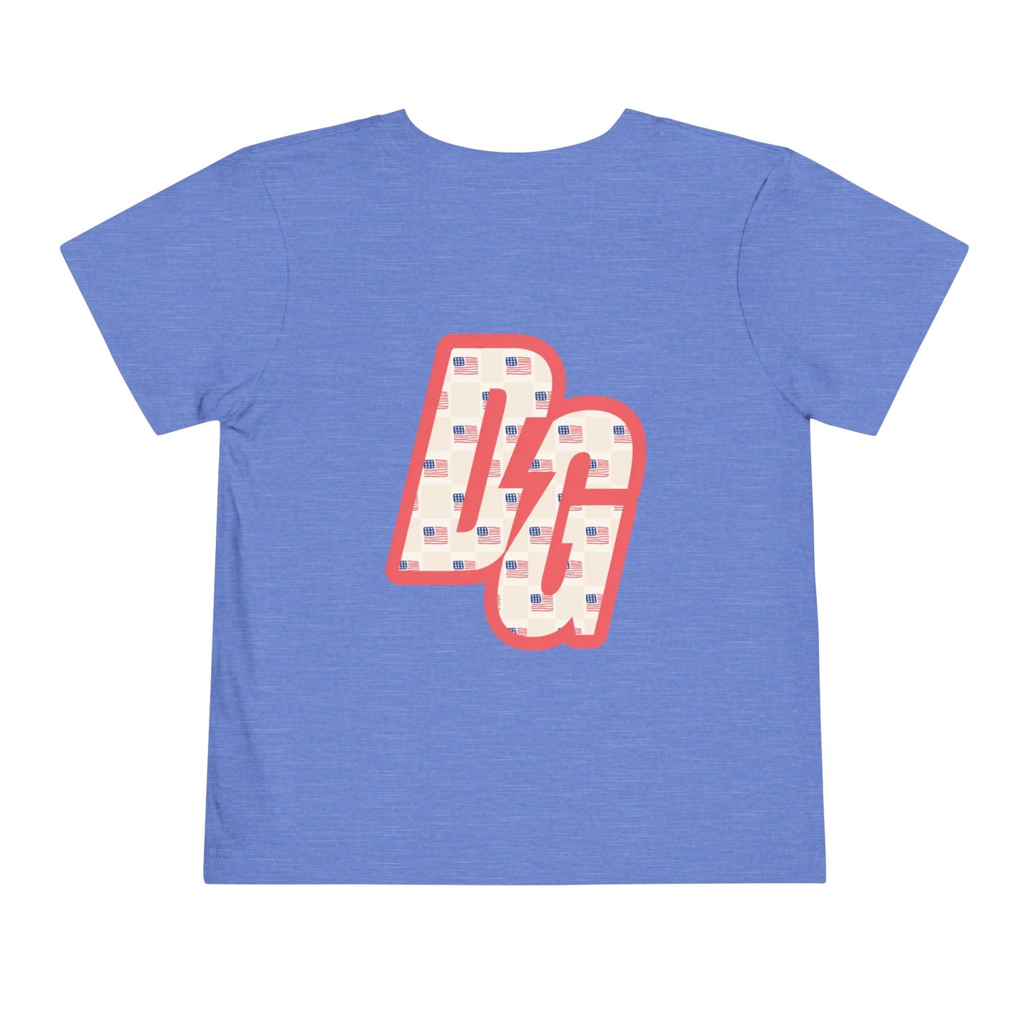 Toddler Checkered USA DG Short Sleeve Tee