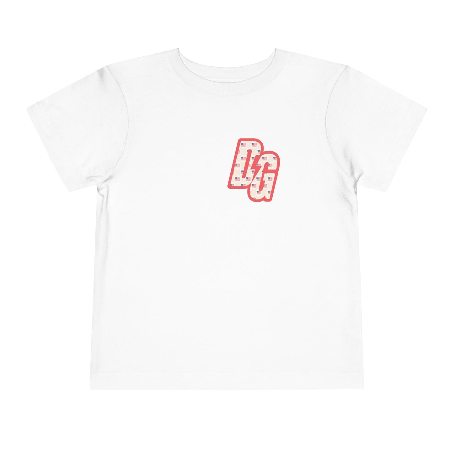 Toddler Checkered USA DG Short Sleeve Tee