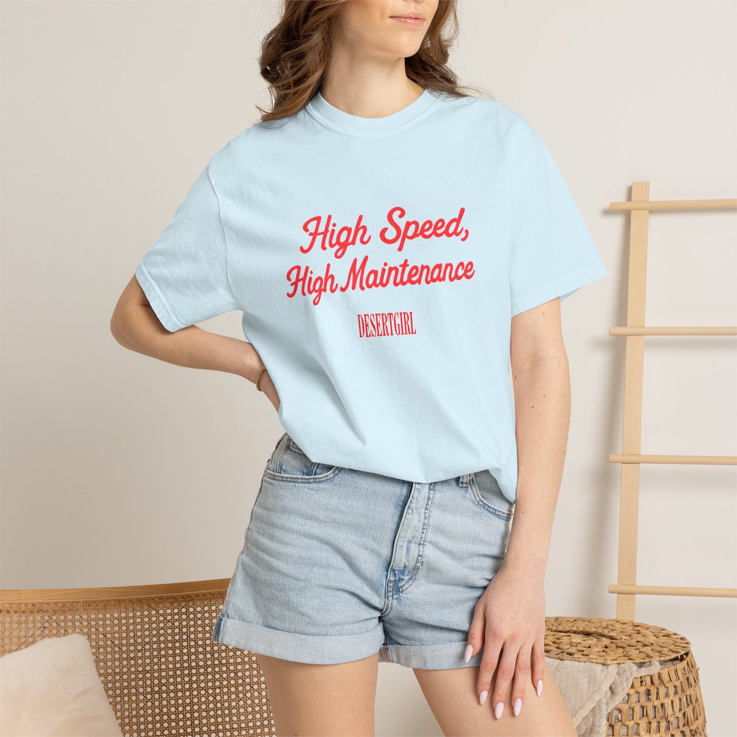 High Speed, High Maintenance Comfort Colors Tee - RED