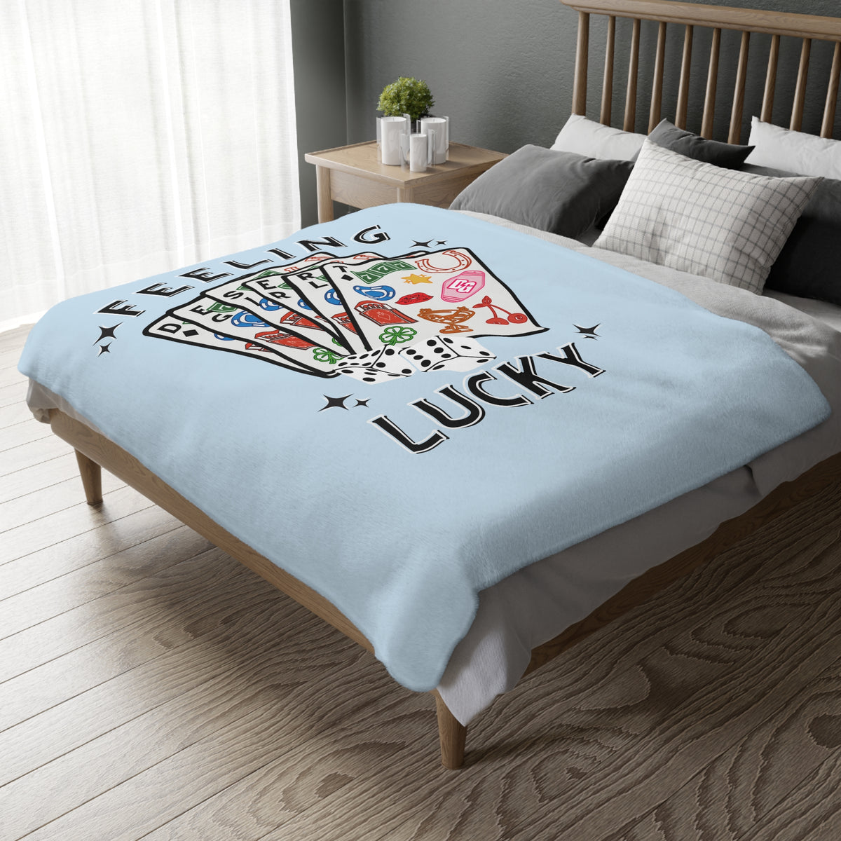 Feelin' Lucky Fuzzy Blanket ( Double Sided )